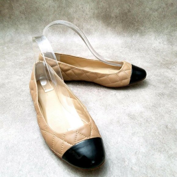 Ann Taylor Womens   Sz 8 M Tan  Slip On Quilted - Picture 5 of 9